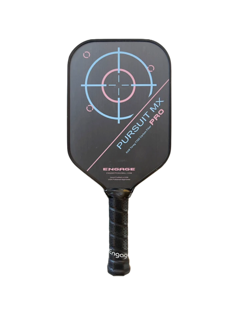 Engage Pickleball Pursuit Pro MX | Raw T700 Carbon Fiber | Elongated