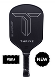 Thrive Blackout 16mm (POWER SERIES) Pickleball Paddle - Includes head cover, lead weights, key chain, and weight card