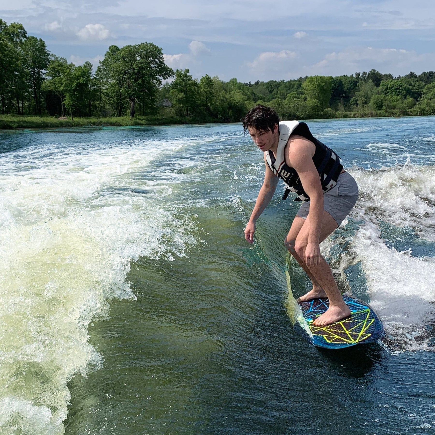 Rave Sports Fractal Wake Surf Board