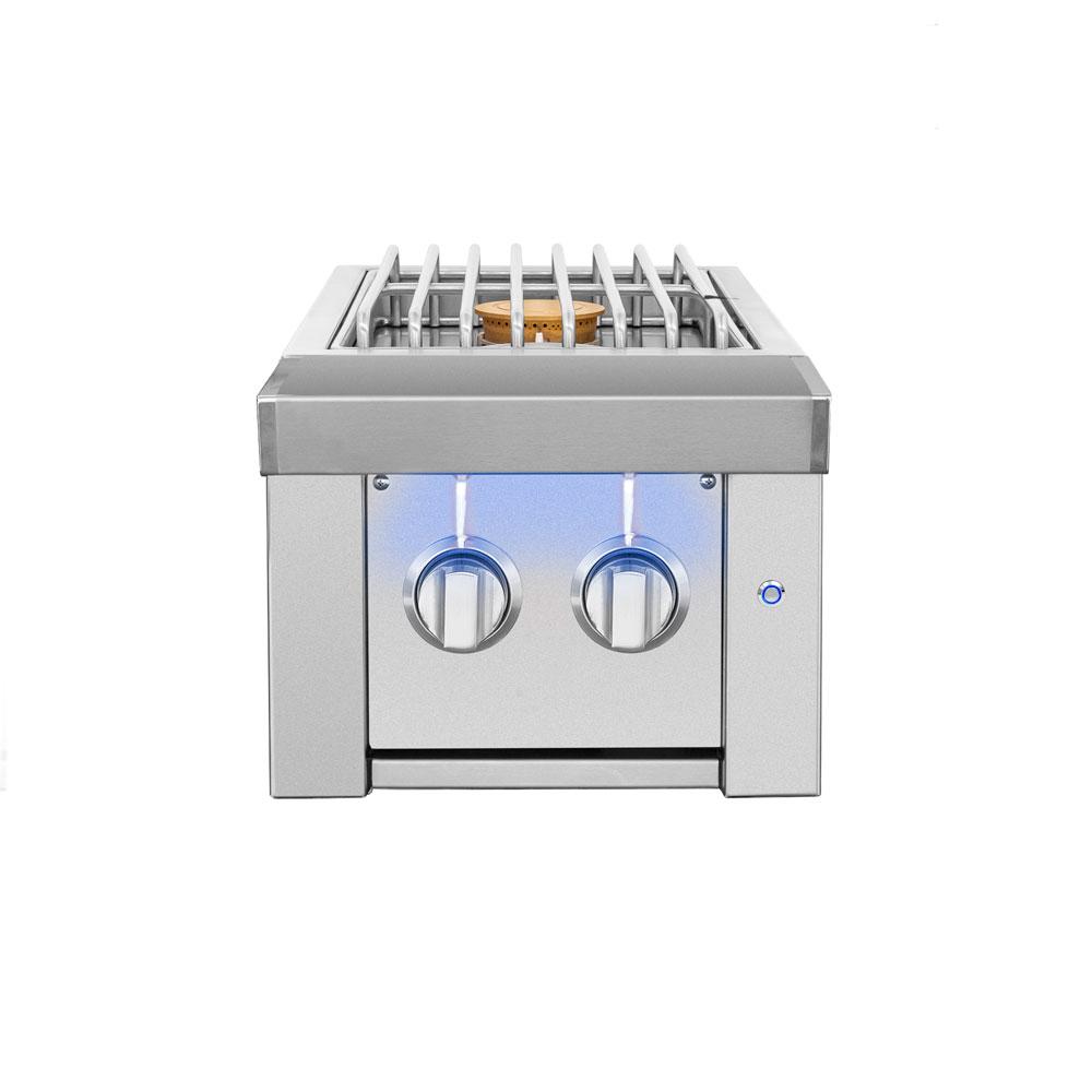 American Made Grills Estate Double Side Burner - Natural Gas & Propane