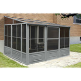 Gazebo Penguin Florence Add a Room 10′ x 12′ with Metal Roof /Gray