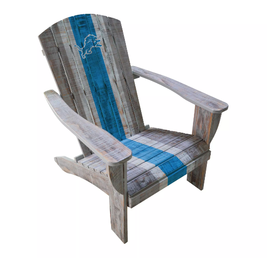 Imperial Detroit Lions Wood Adirondack Chair