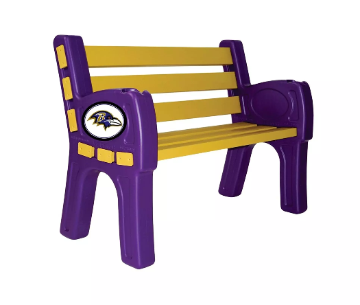 Imperial Baltimore Ravens Park Bench