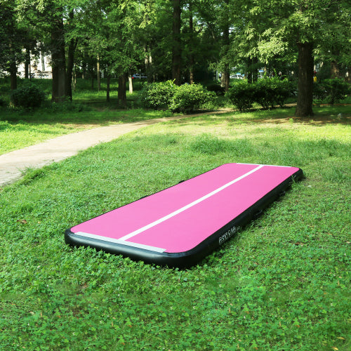 B2B 16' Inflatable Gymnastics 4" Pink Track Tumbling Mat