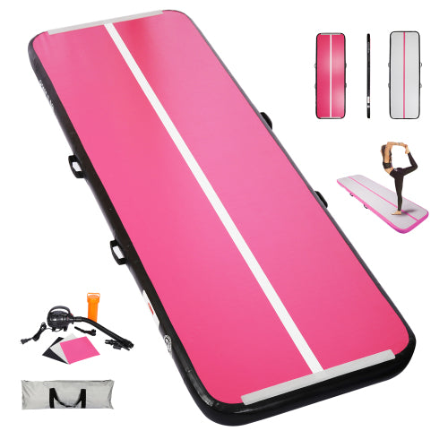 B2B 10' Inflatable Gymnastics Pink 4" Tumbling Mat