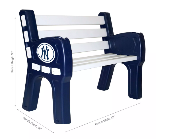 Imperial New York Yankees Park Bench