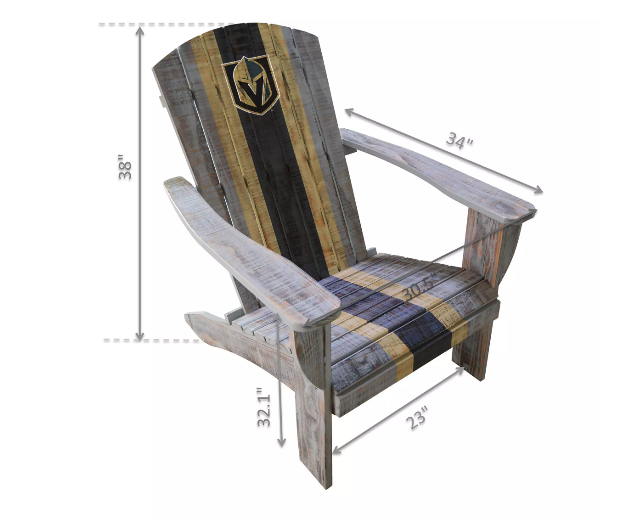 Imperial Vegas Golden Knights Wood Adirondack Chair