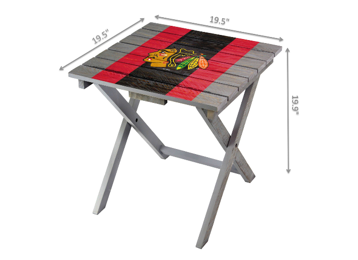 Imperial Chicago Blackhawks Folding Adirondack Table