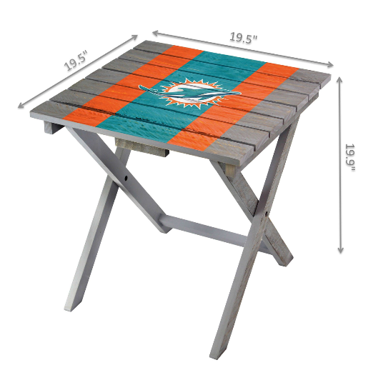 Imperial Miami Dolphins Folding Adirondack Table