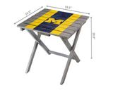 Imperial University of Michigan Folding Adirondack Table