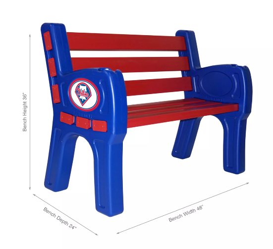 Imperial Philadelphia Phillies Park Bench