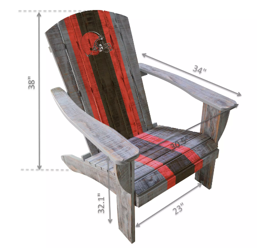 Imperial Cleveland Browns Wood Adirondack Chair