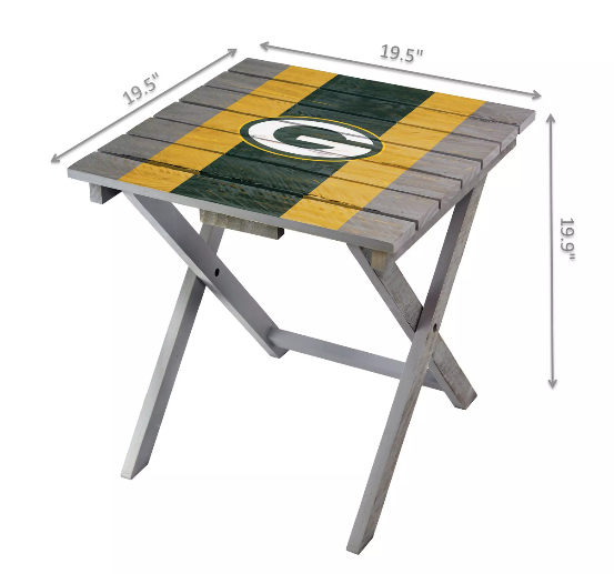 Imperial Green Bay Packers Folding Adirondack Table