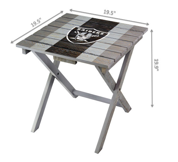 Imperial Las Vegas Raiders Folding Adirondack Table