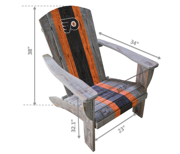 Imperial Philadelphia Flyers Wood Adirondack Chair