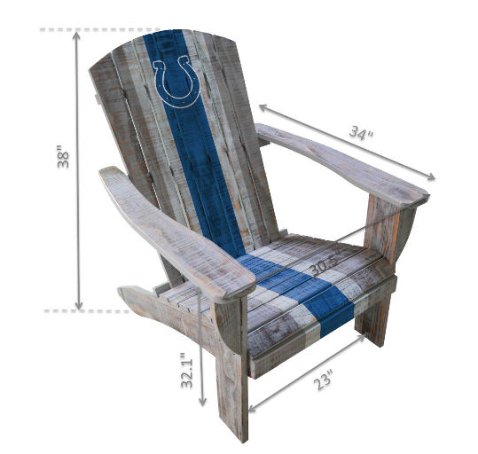 Imperial Indianapolis Colts Wood Adirondack Chair