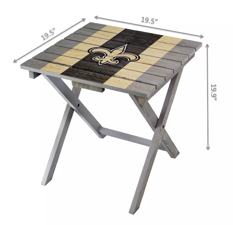 Imperial New Orleans Saints Folding Adirondack Table