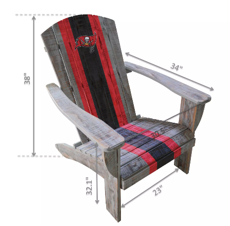 Imperial Tampa Bay Buccaneers Wood Adirondack Chair