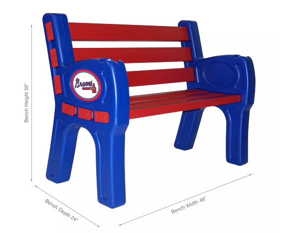 Imperial Atlanta Braves Park Bench