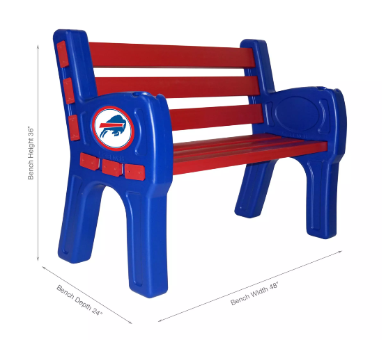 Imperial Buffalo Bills Park Bench