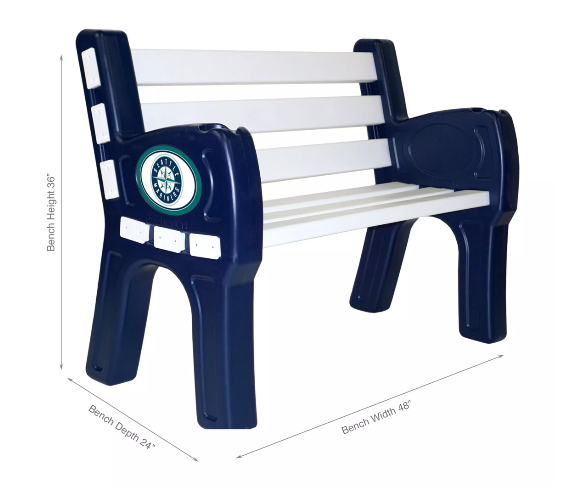 Imperial Seattle Mariners Park Bench