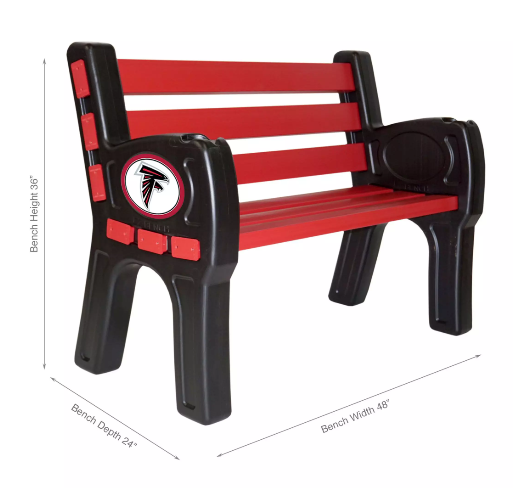 Imperial Atlanta Falcons Park Bench