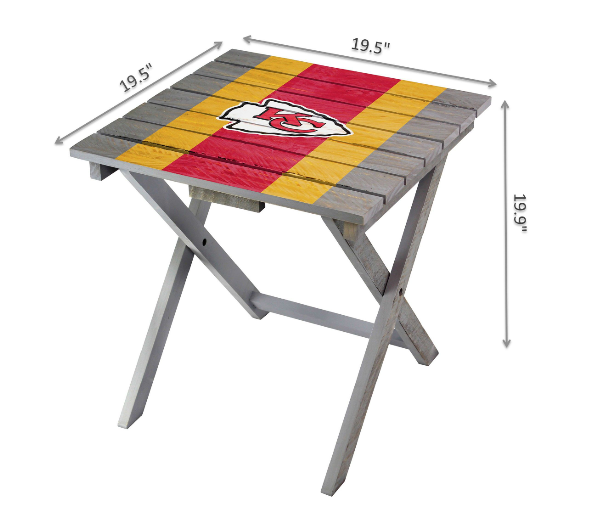 Imperial Kansas City Chiefs Folding Adirondack Table