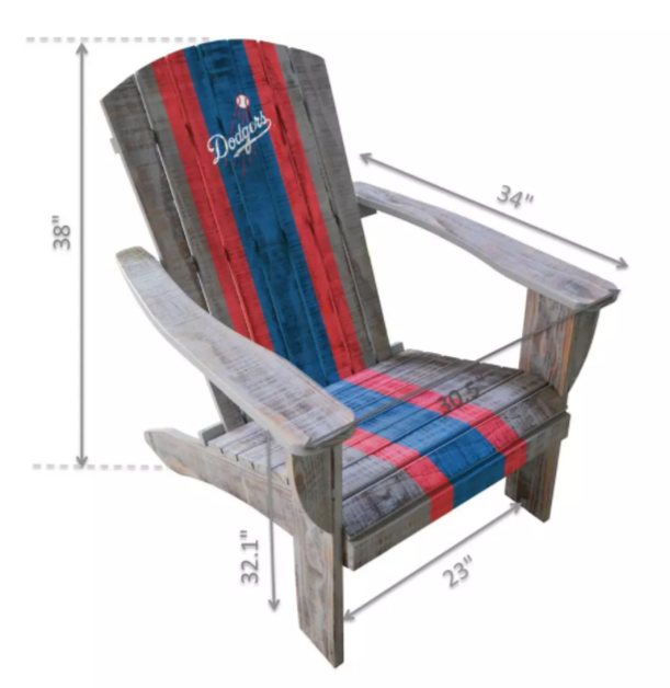 Imperial Los Angeles Dodgers Wood Adirondack Chair