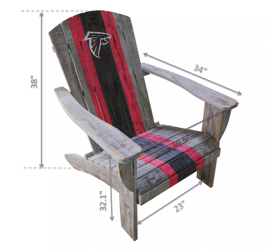 Imperial Atlanta Falcons Wood Adirondack Chair