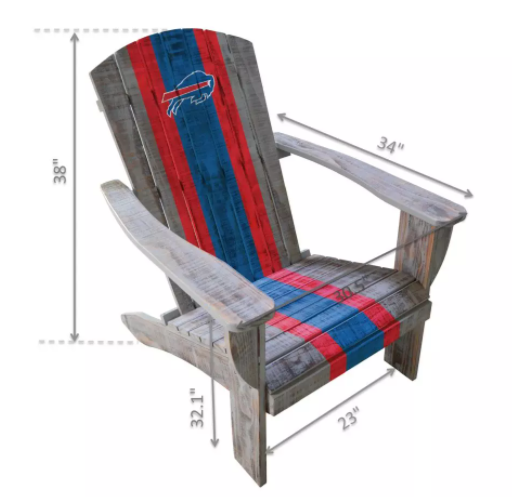 Imperial Buffalo Bills Wood Adirondack Chair