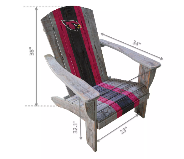 Imperial Arizona Cardinals Wood Adirondack Chair