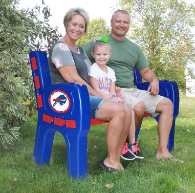 Imperial Buffalo Bills Park Bench