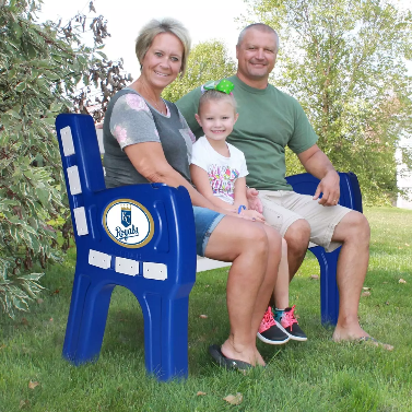 Imperial Kansas City Royals Park Bench