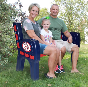 Imperial Boston Red Sox Park Bench