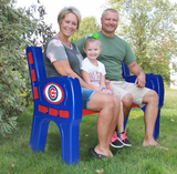 Imperial Chicago Cubs Park Bench