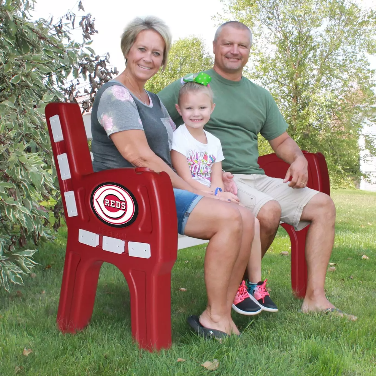 Imperial Cincinnati Reds Park Bench