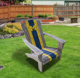 Imperial University Of Michigan Wood Adirondack Chair