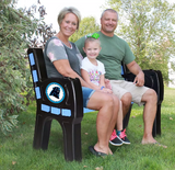 Imperial Carolina Panthers Park Bench