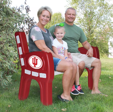 Imperial Indiana University Park Bench