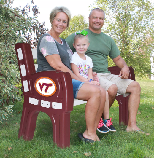 Imperial Virginia Tech Park Bench