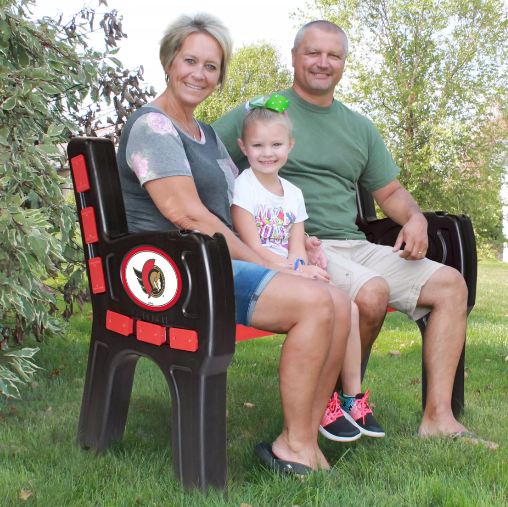 Imperial Ottawa Senators Park Bench