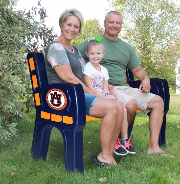 Imperial Auburn University Park Bench