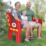 Imperial Kansas City Chiefs Park Bench