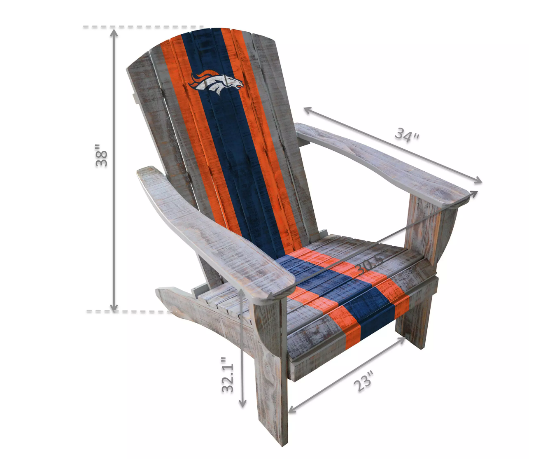 Imperial Denver Broncos Wood Adirondack Chair