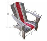 Imperial University Of Nebraska Wood Adirondack Chair