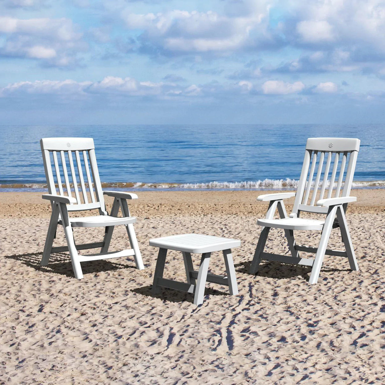 Kettler Sieger Multi Position Resin Chair In White