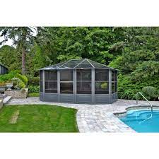 Gazebo Penguin Florence Solarium 12' x 15' Gray