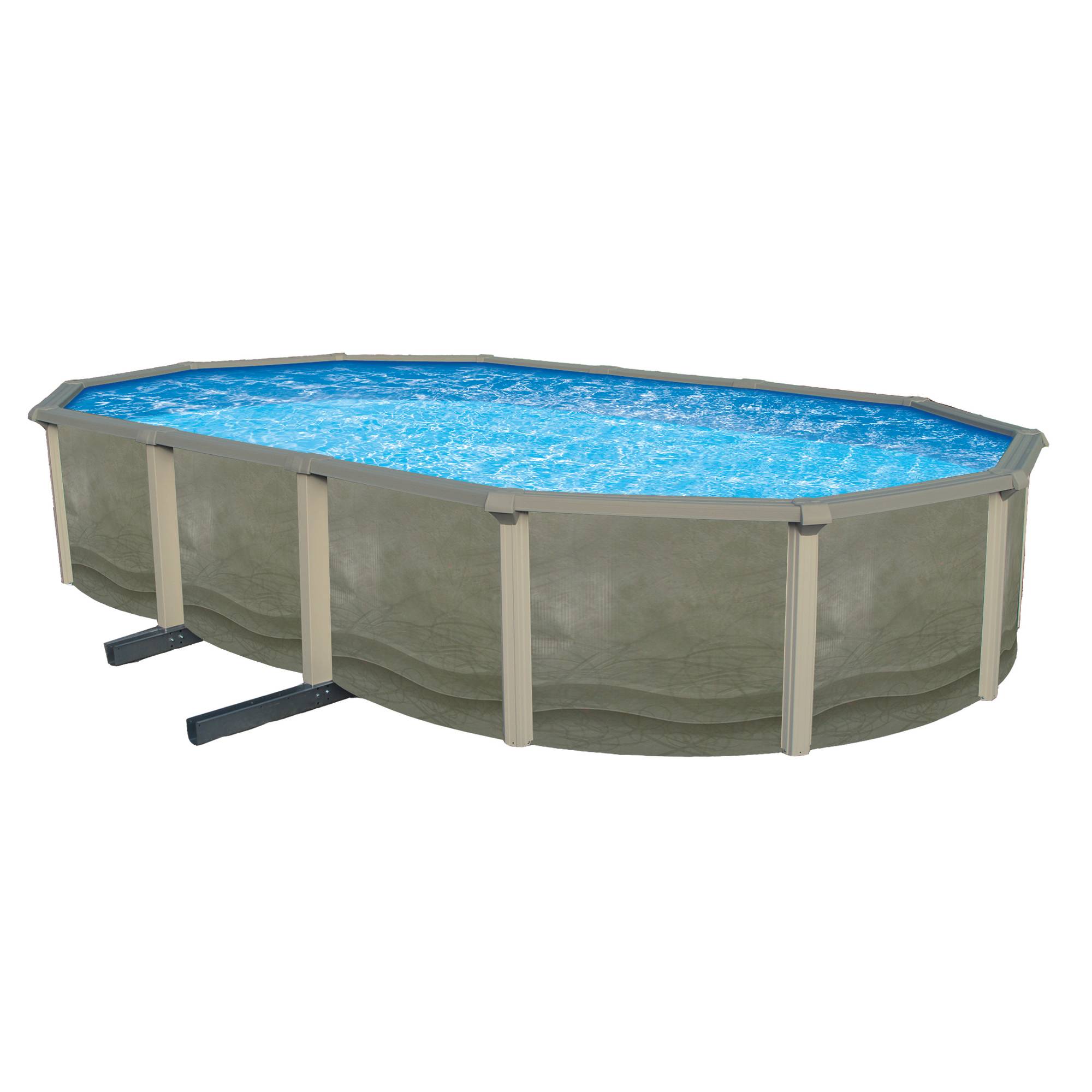 Blue Wave 15' x 30' TRINITY Steel Wall Pool w/ 7-in Top Rail