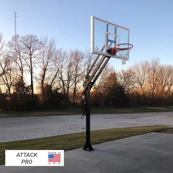 First Team Attack III In Ground Adjustable Basketball Goal