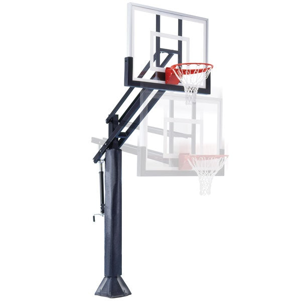 First Team Attack In Ground Adjustable Basketball Goal